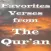 Favorite Verses from The Qur'an