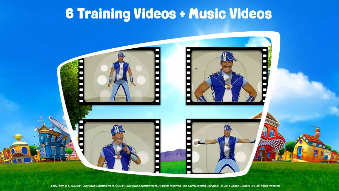 LazyTown's Adventures LITE – Little Pink Riding Hood Video Storybook with Narration, Puzzle Games, Coloring Pages, Photo-Booth, Music Videos, Training Videos and Cooking Recipes Screenshots