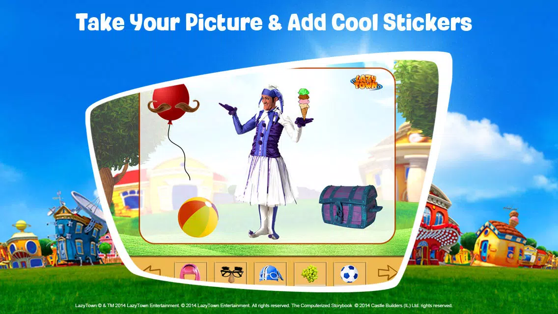 LazyTown's Adventures LITE – Little Pink Riding Hood Video Storybook with Narration, Puzzle Games, Coloring Pages, Photo-Booth, Music Videos, Training Videos and Cooking Recipes Screenshots