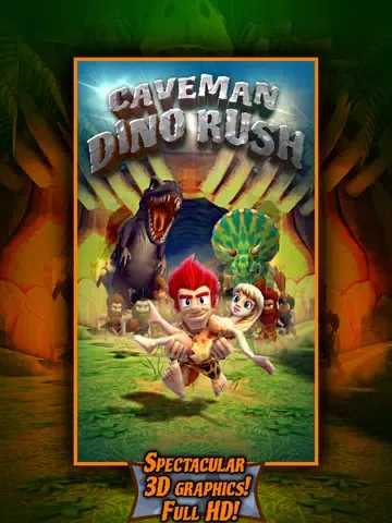 Caveman Dino Rush iPad 应用截图