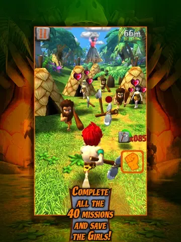 Caveman Dino Rush iPad 应用截图