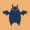 Scared Bat Stickers