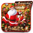 Cartoon Glitter Santa Claus Theme