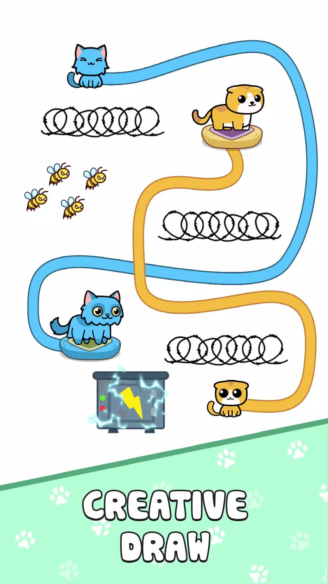 Cat Rush: Draw Puzzle Game Screenshots