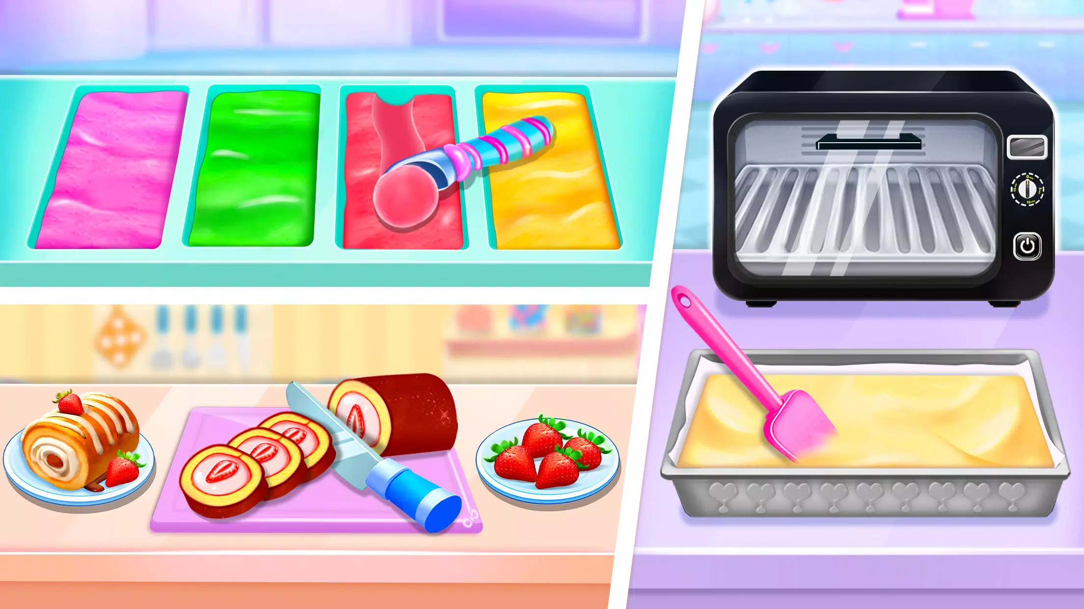 Ice cream Cake Maker Cake Game Screenshots