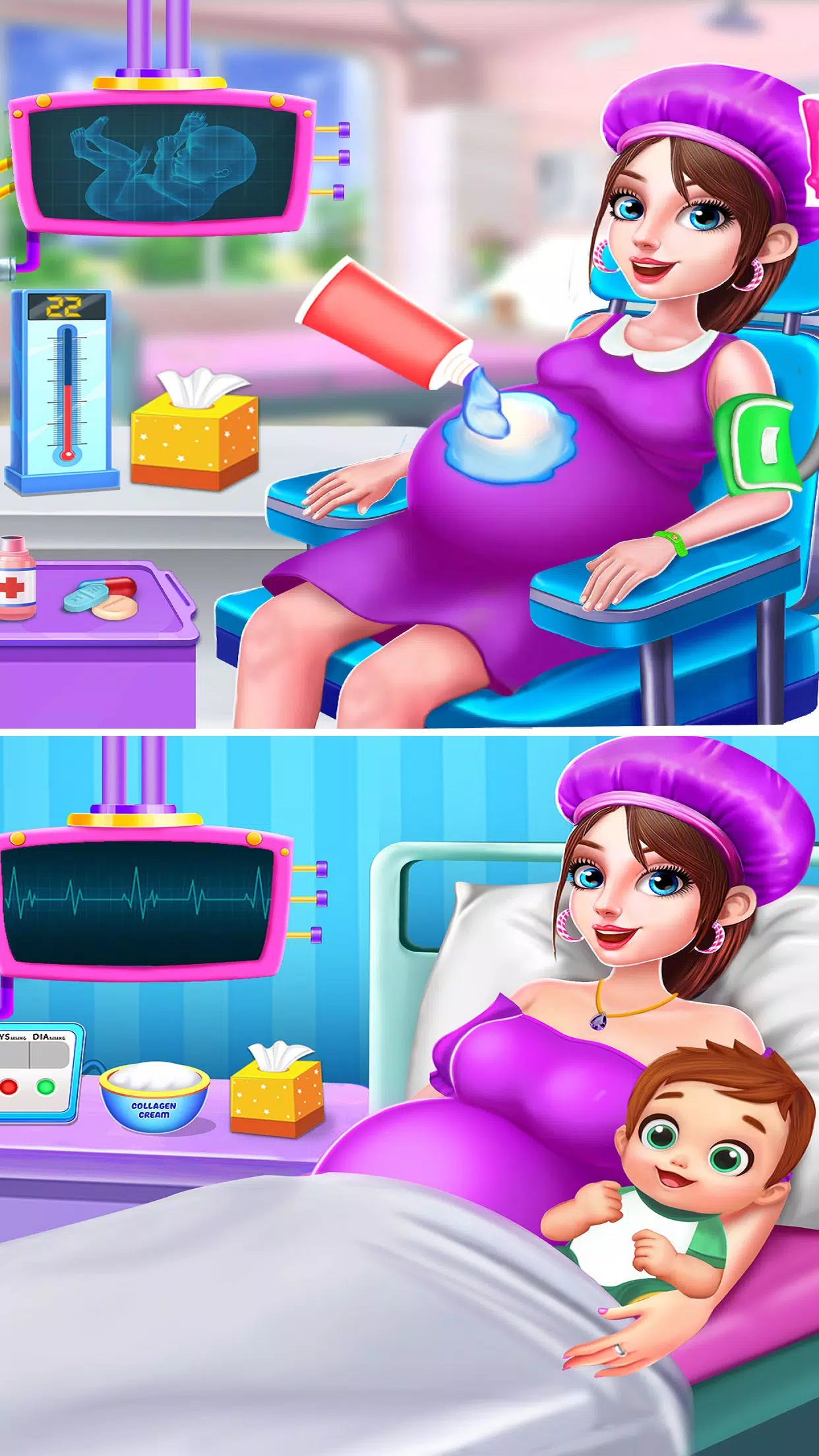 Pregnant Mommy Care Baby Games Screenshots