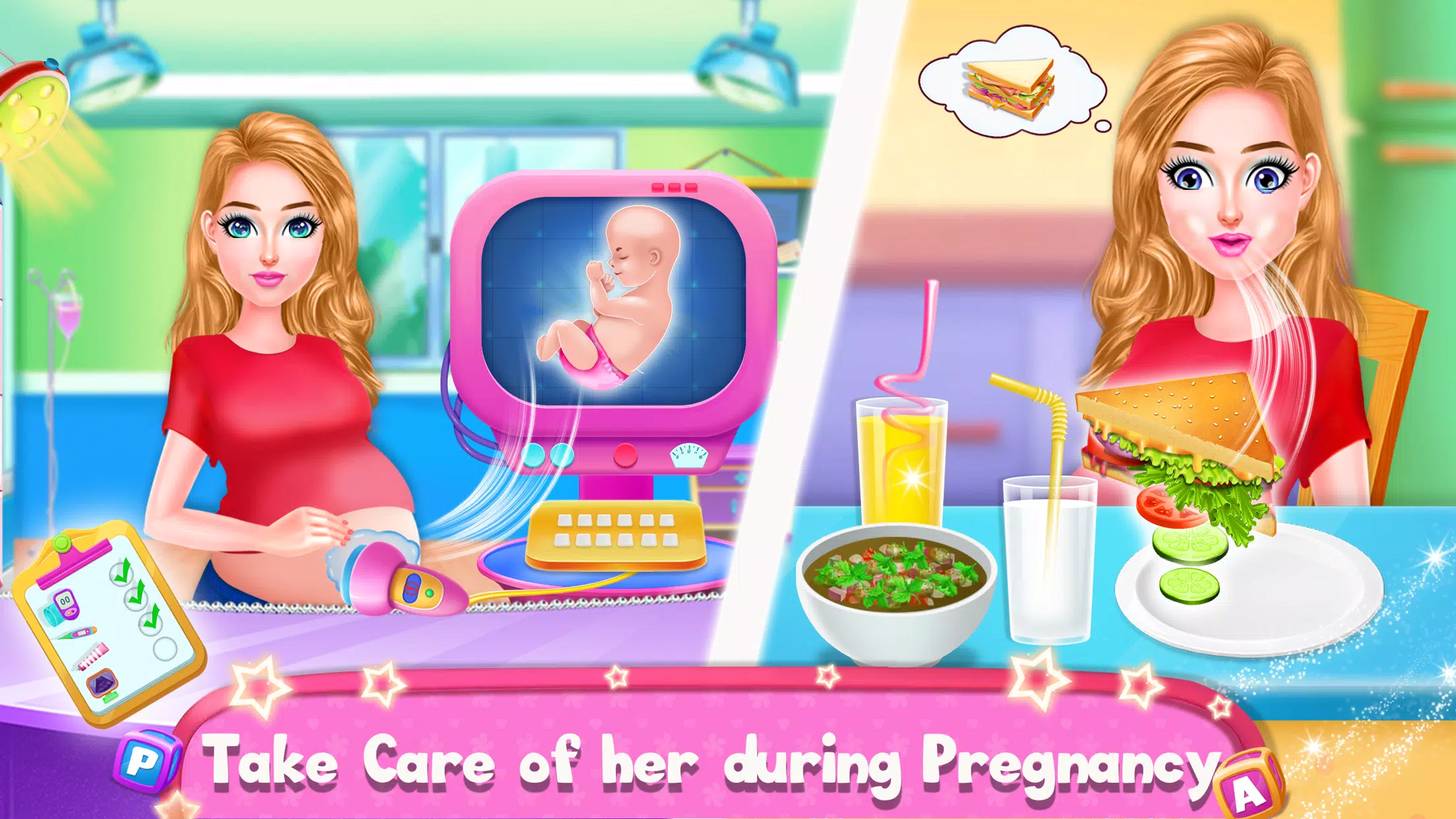 Pregnant Mommy Care Baby Games Screenshots