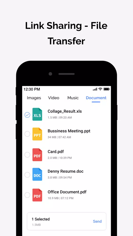 Link Sharing - File Transfer Screenshots