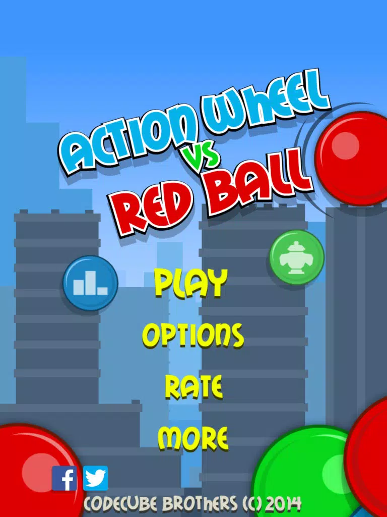 Tangkapan skrin Action Wheel vs Red Ball FREE iPad 
