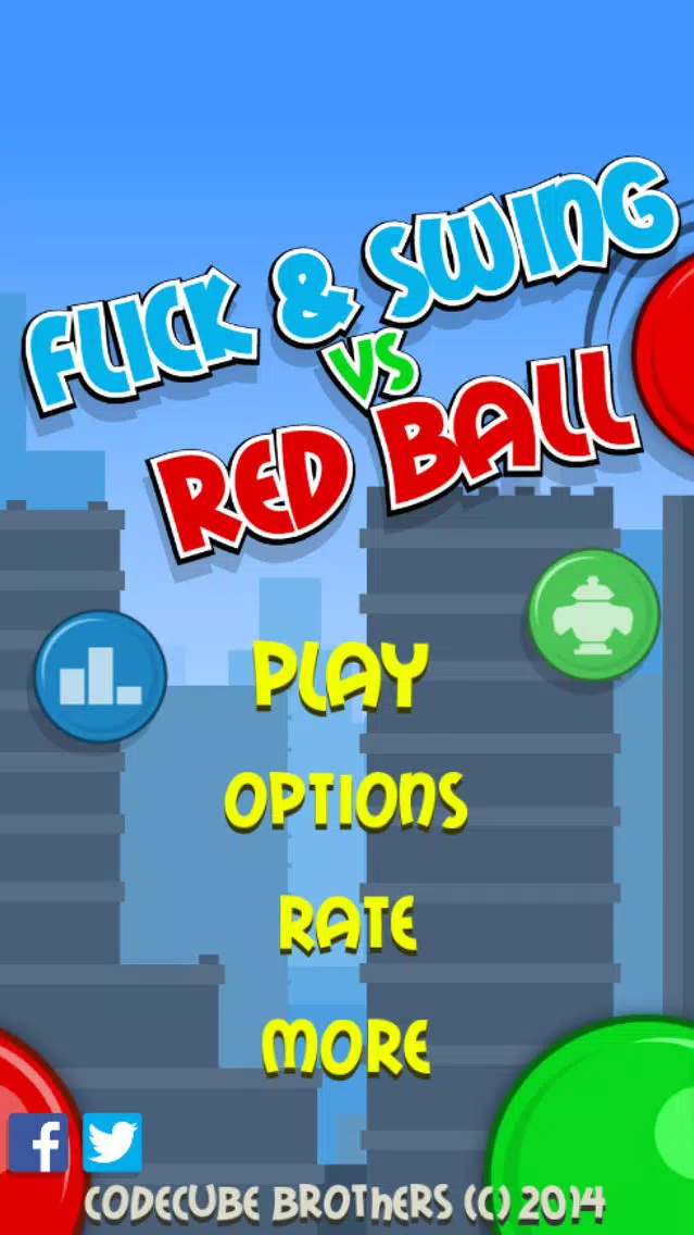 Flick & Swing vs Red Ball FREE Ekran Görüntüleri