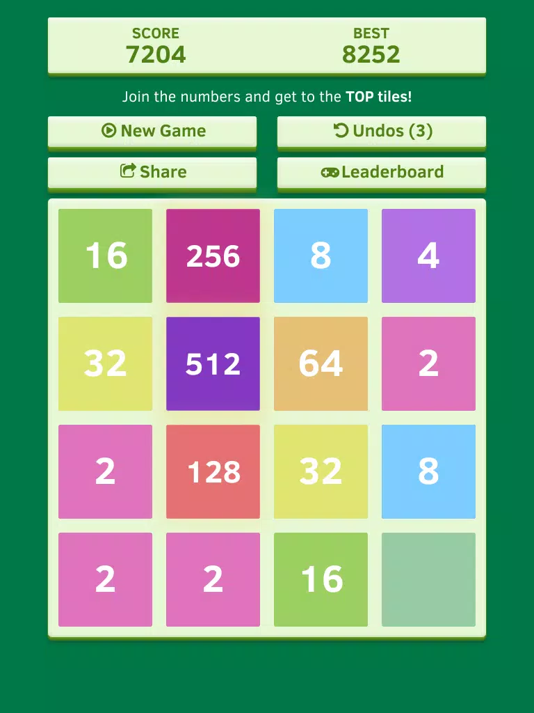 Number Tiles Challenge - free impossible 2048 game edition iPad Screenshots