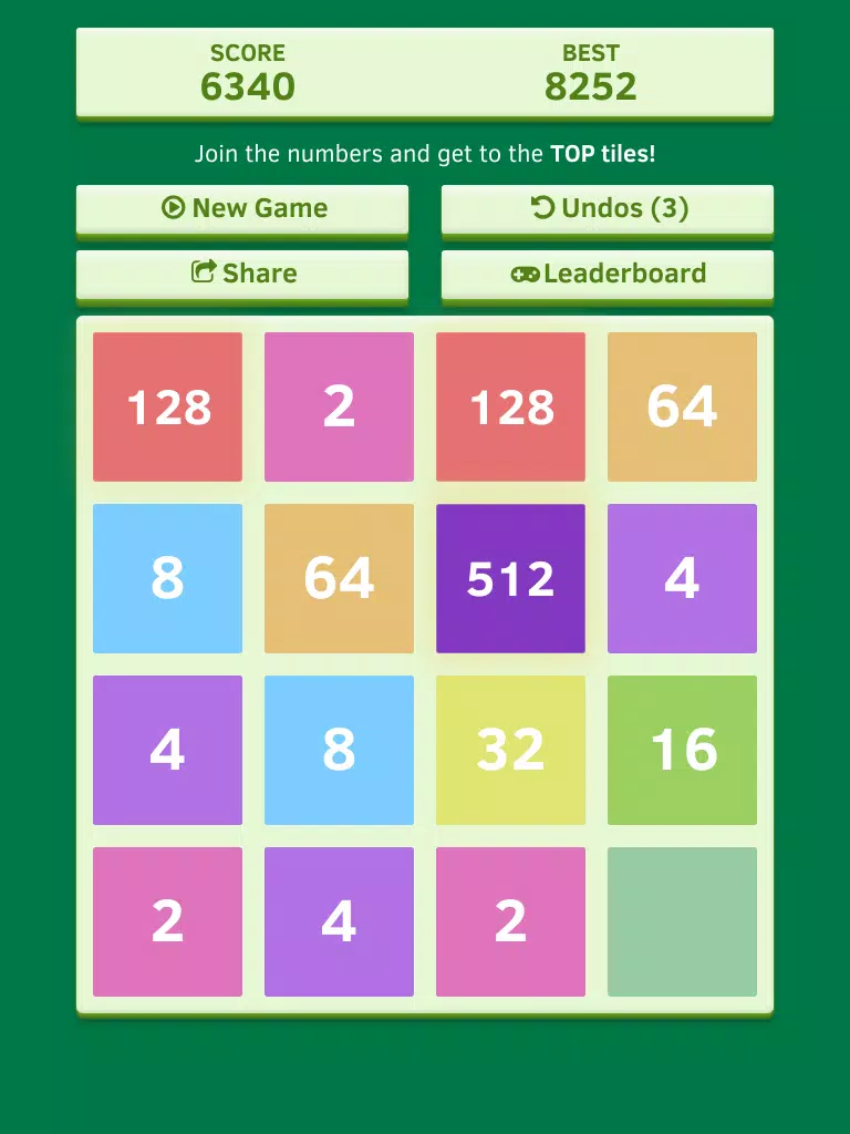 Number Tiles Challenge - free impossible 2048 game edition iPad Screenshots