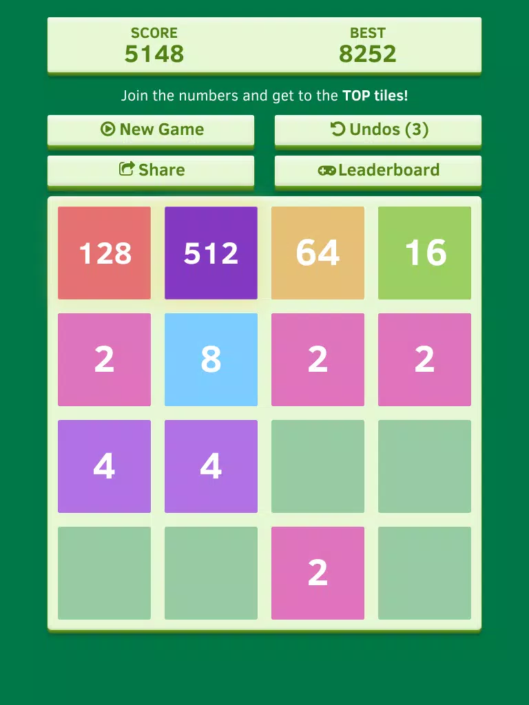 Number Tiles Challenge - free impossible 2048 game edition iPad Screenshots
