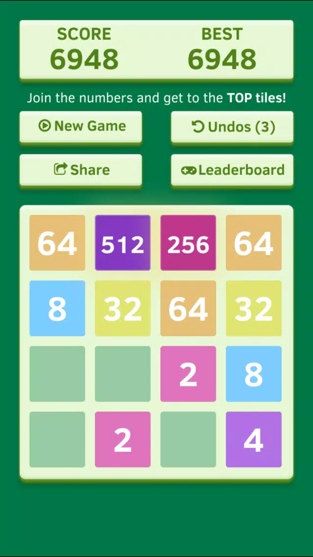 Number Tiles Challenge - free impossible 2048 game edition Screenshots