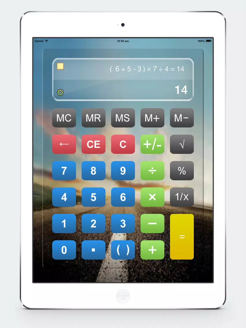 Calculator HD% Free - Basic Calculater App Pro with Formula Display & Notable Paper Tape for the iPad,iPhone and iPod iPad Screenshots