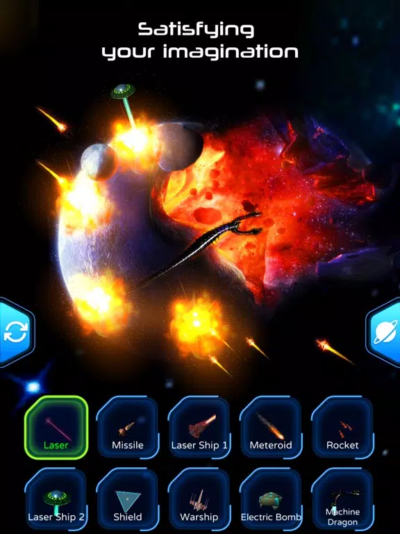 Capturas de tela do Galaxy Smash - Destroy Planets iPad 