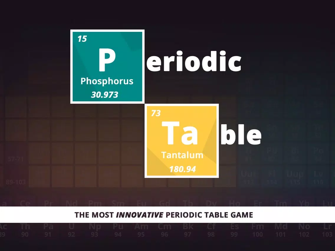 Periodic Table Game iPad Screenshots