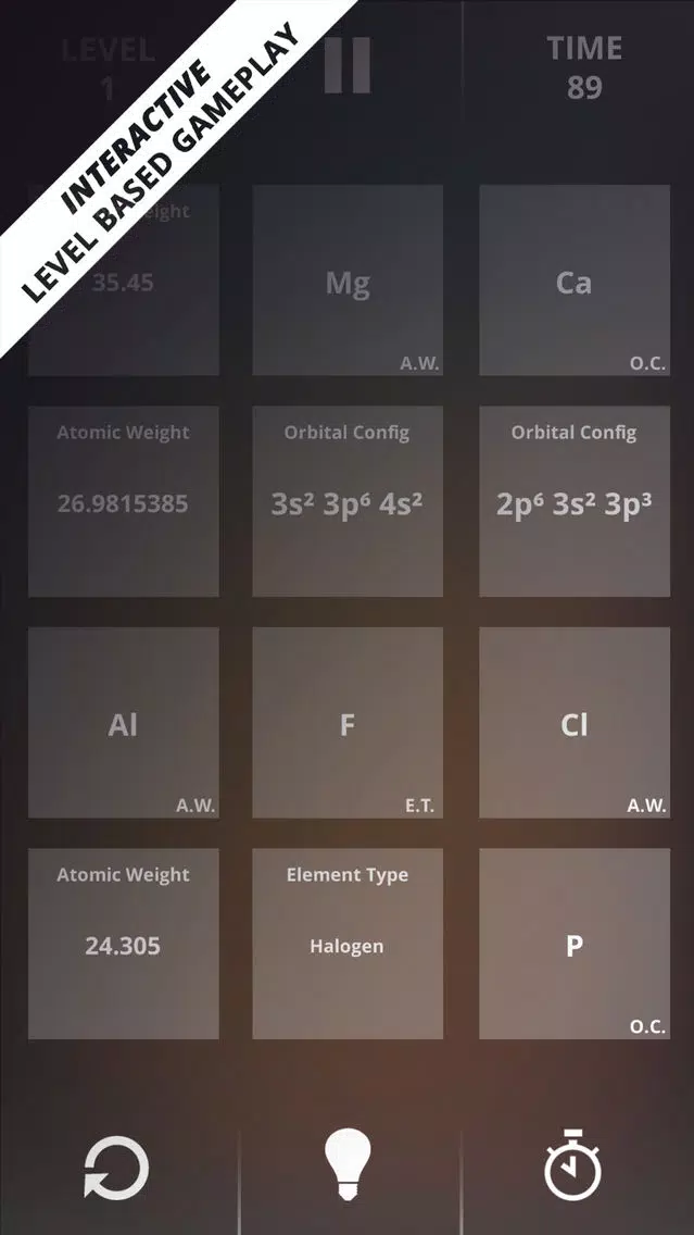 Periodic Table Game Screenshots