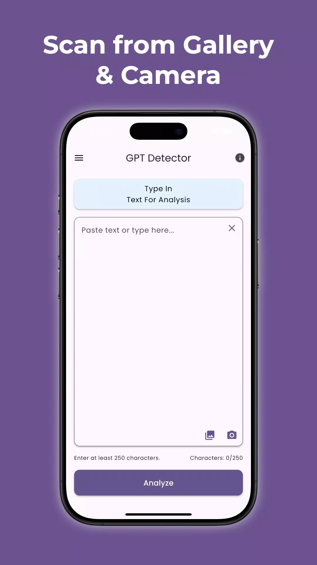 AI Detector Screenshots
