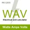 Watts Amps Volts  Calculator