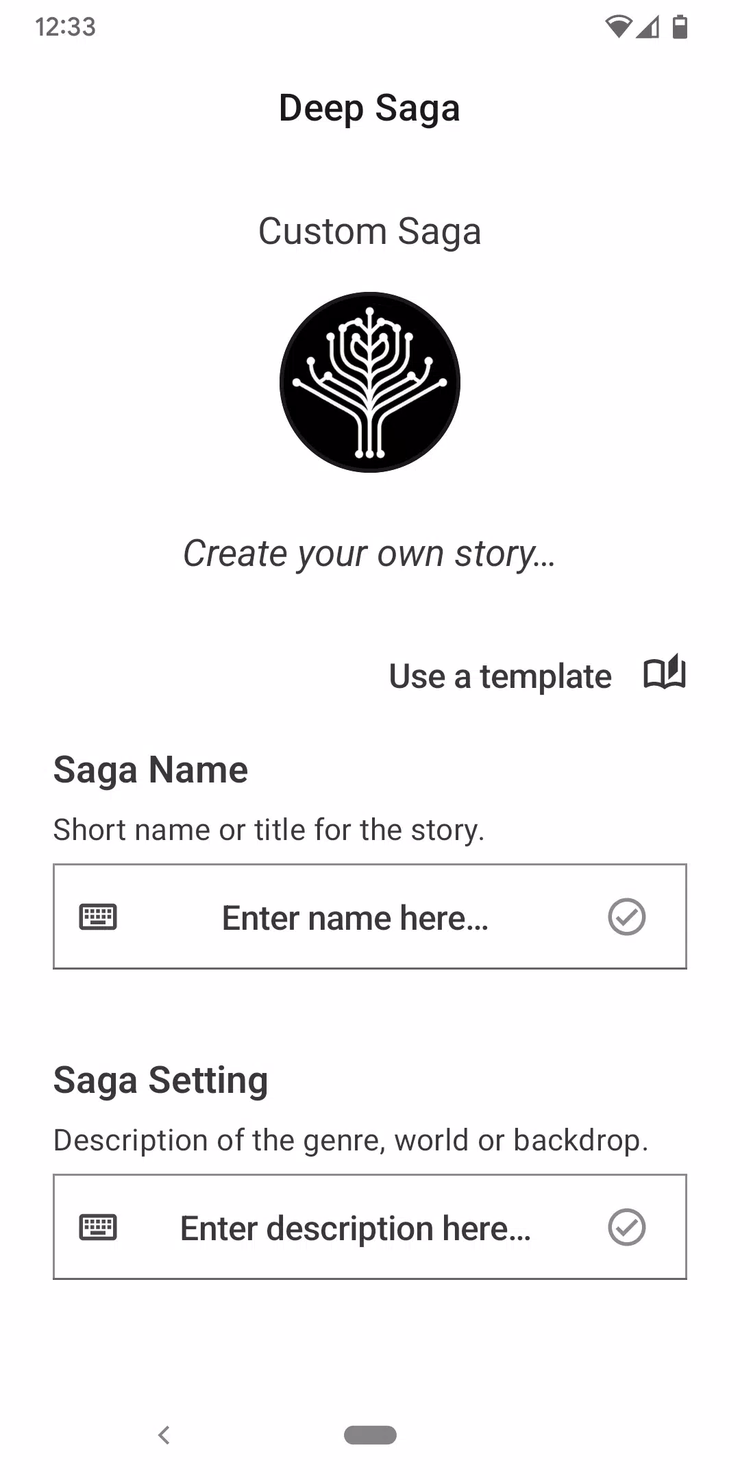 Deep Saga: AI Text RPG Screenshots
