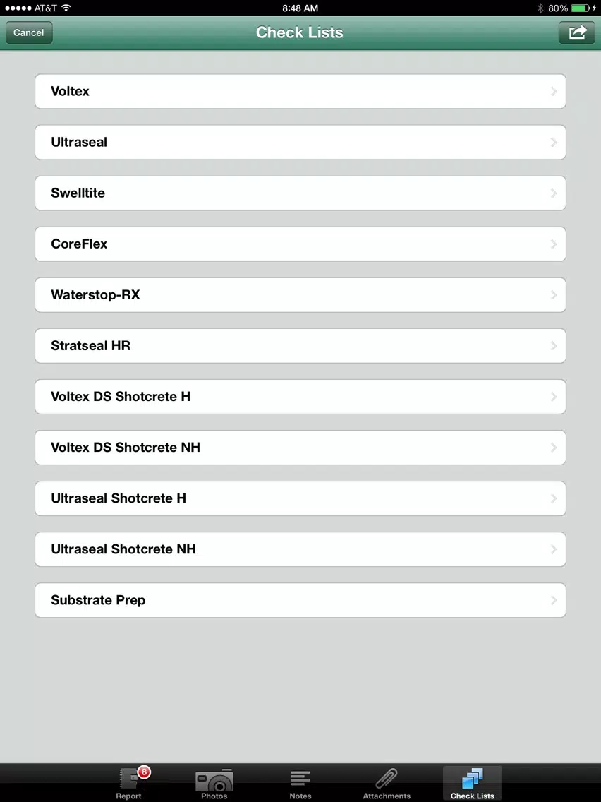 CETCO Hydroshield Inspection Tool iPad Screenshots