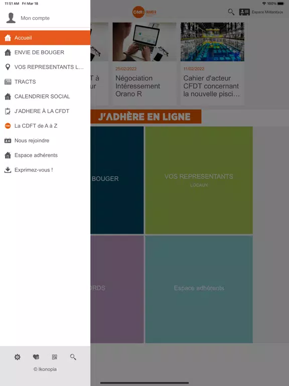 Capturas de pantalla de CFDT Orano R iPad