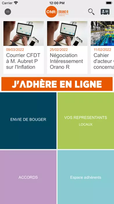 Capturas de pantalla de CFDT Orano R
