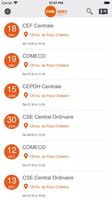 Capturas de pantalla de CFDT Orano R