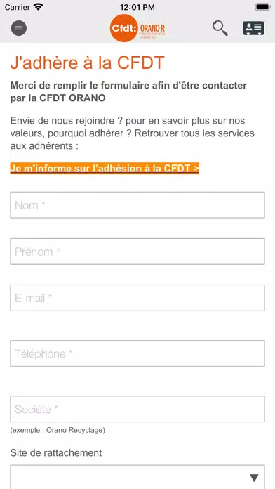 Capturas de pantalla de CFDT Orano R