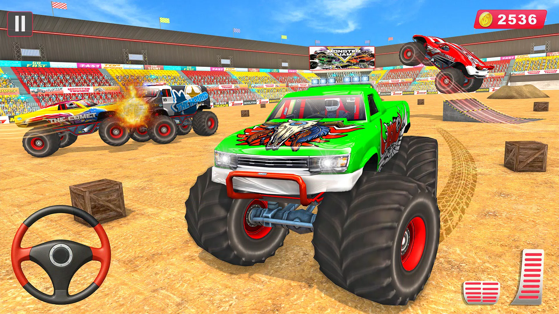 Monster Truck Stunt Race Games Screenshots