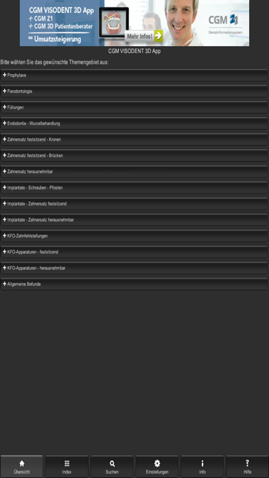 CGM VISODENT 3D App Screenshots