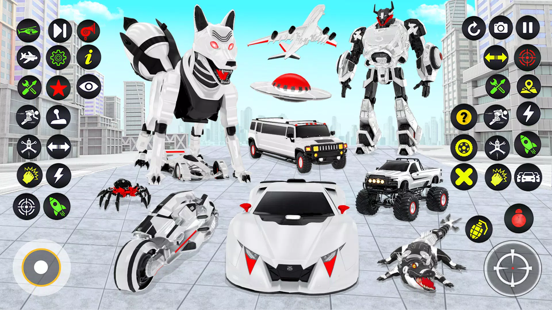 Fox Robot Transform Bike Game Screenshots