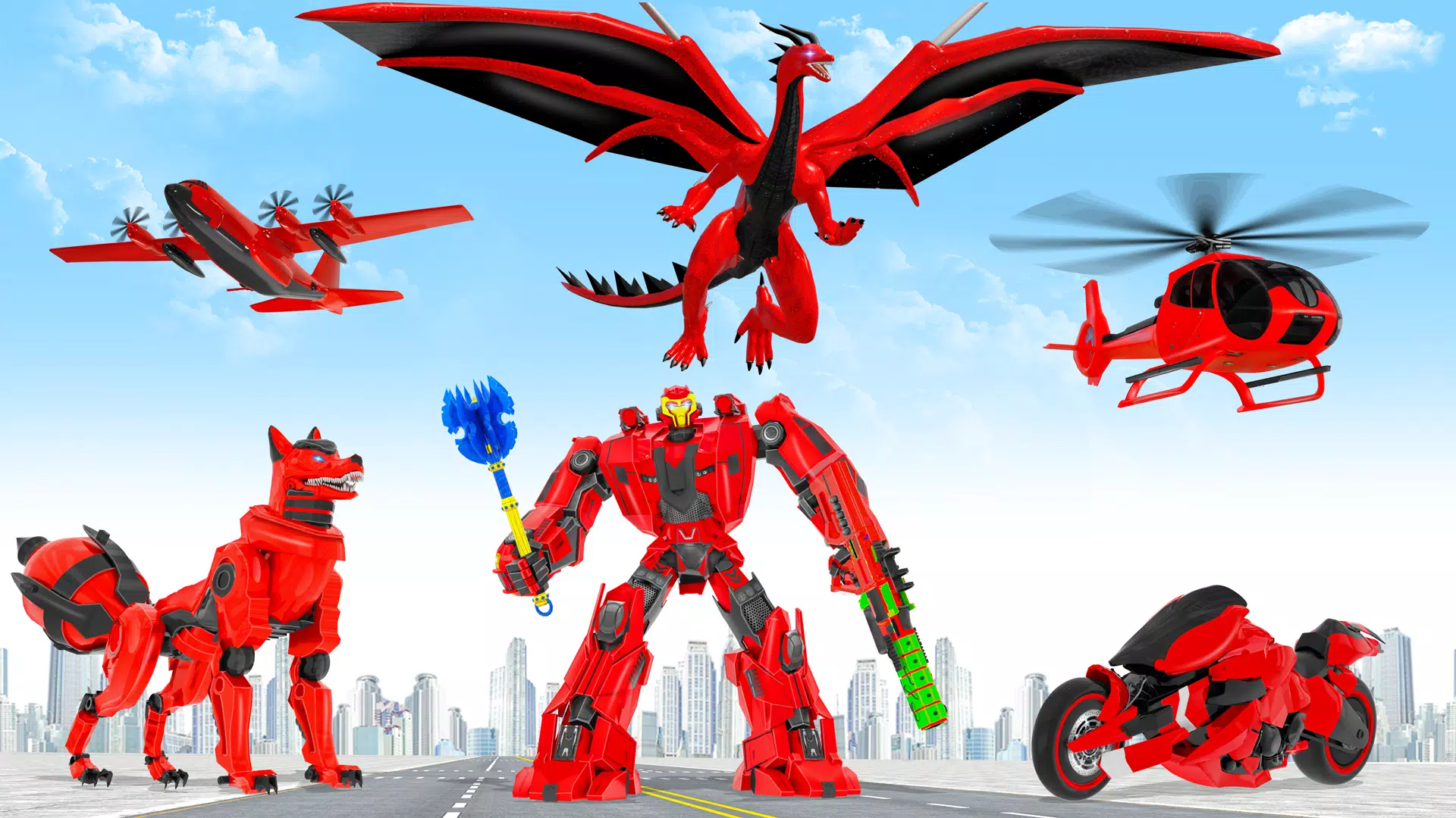 Fox Robot Transform Bike Game Screenshots