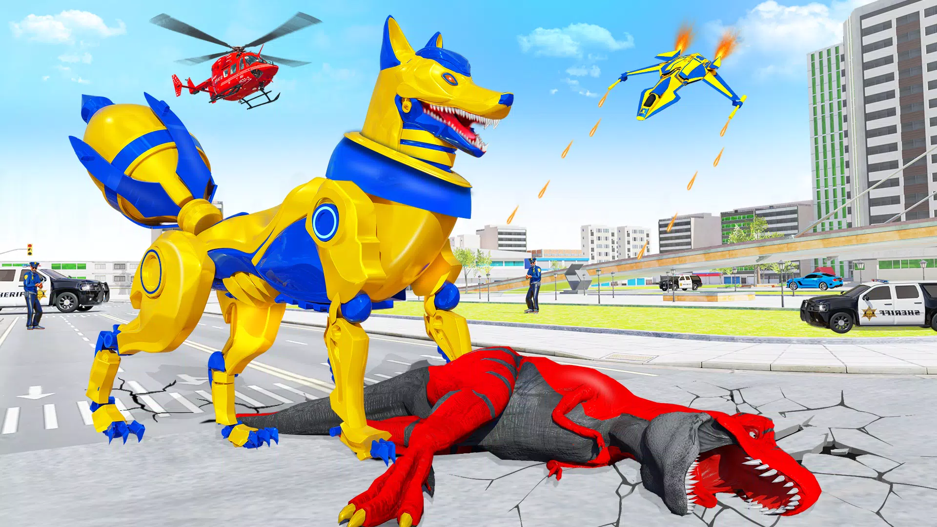 Fox Robot Transform Bike Game Screenshots
