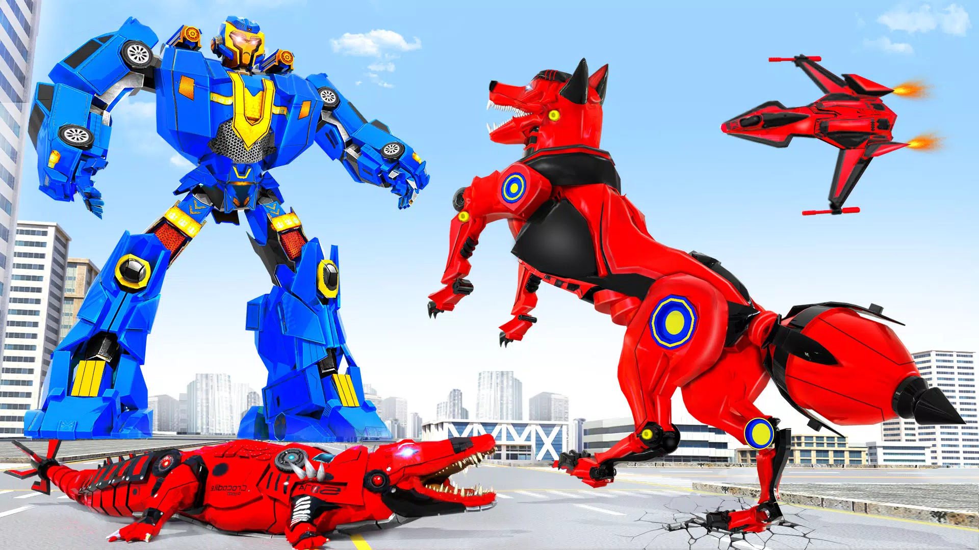 Fox Robot Transform Bike Game Screenshots