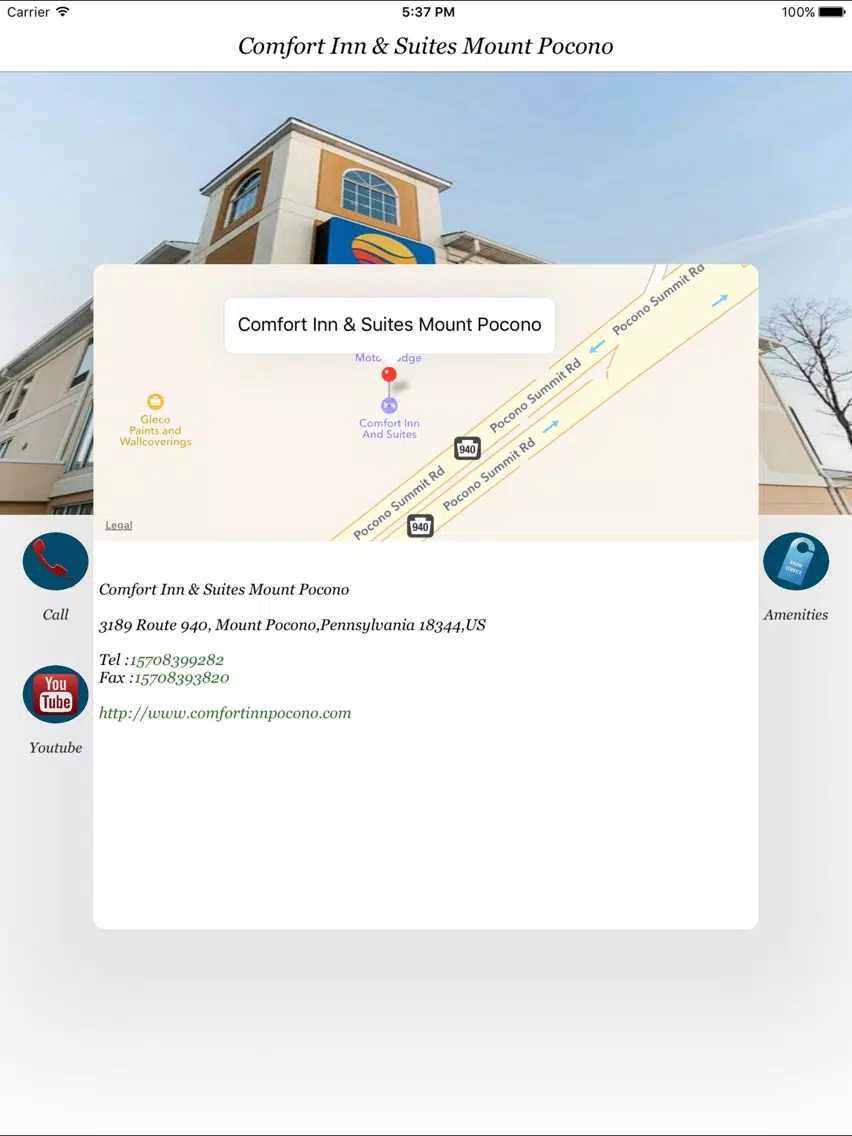Comfort Inn & Suites Mount Pocono iPad Screenshots