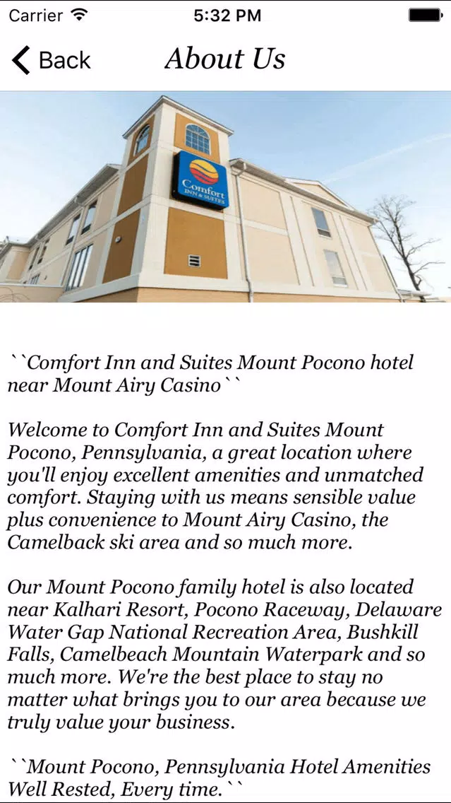 Comfort Inn & Suites Mount Pocono Screenshots