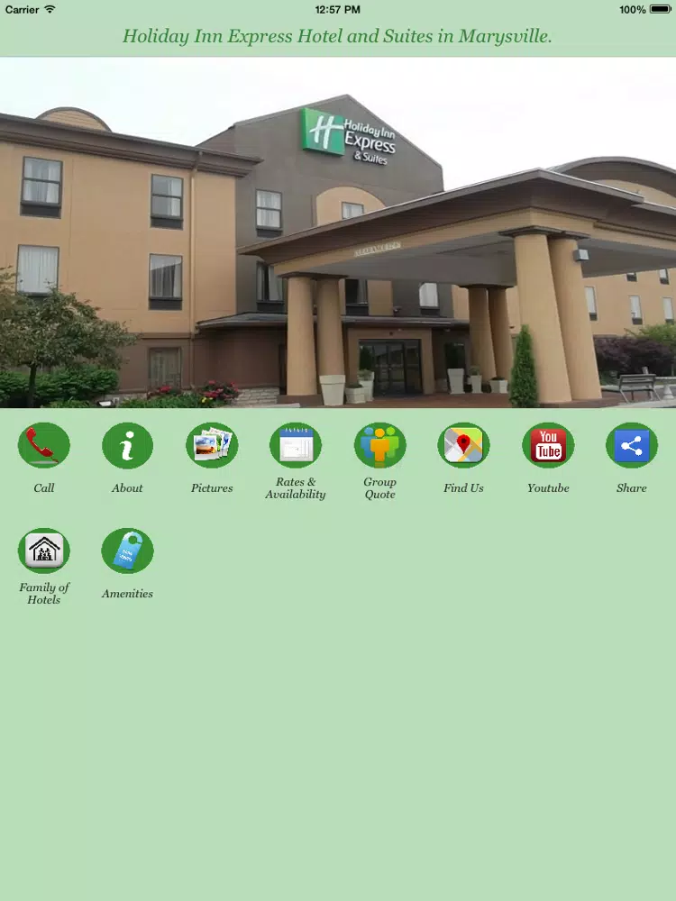 Holiday Inn Express Hotel & Suites Marysville iPad Screenshots