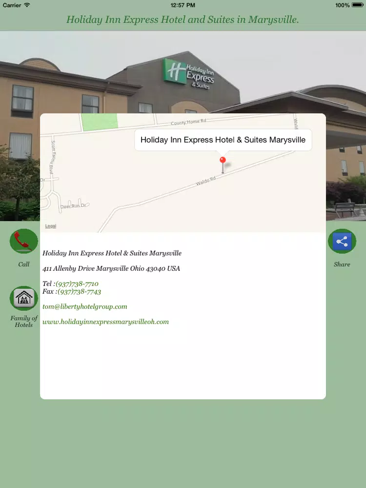 Holiday Inn Express Hotel & Suites Marysville iPad Screenshots