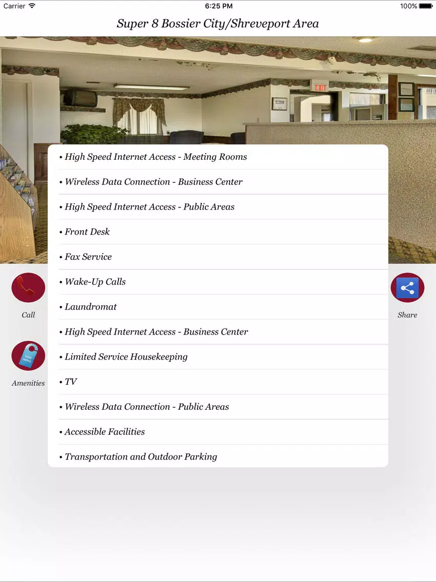 Super 8 Bossier City/Shreveport Area iPad Screenshots