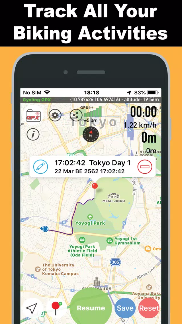 Cycling GPX Tracker Screenshots