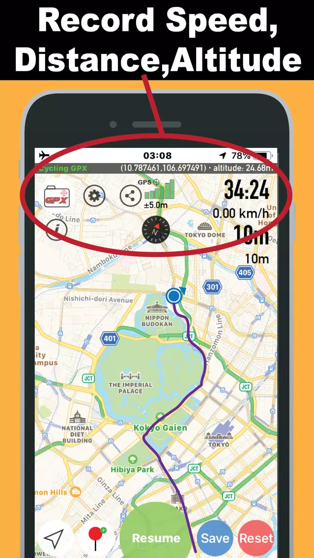 Cycling GPX Tracker Screenshots