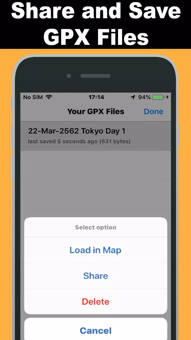 Cycling GPX Tracker Screenshots