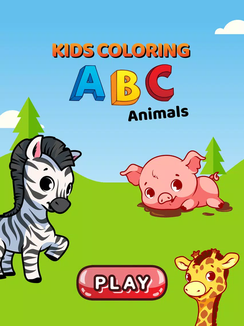 Learn ABC Animals Alphabet and Coloring Page Kids iPad Screenshots
