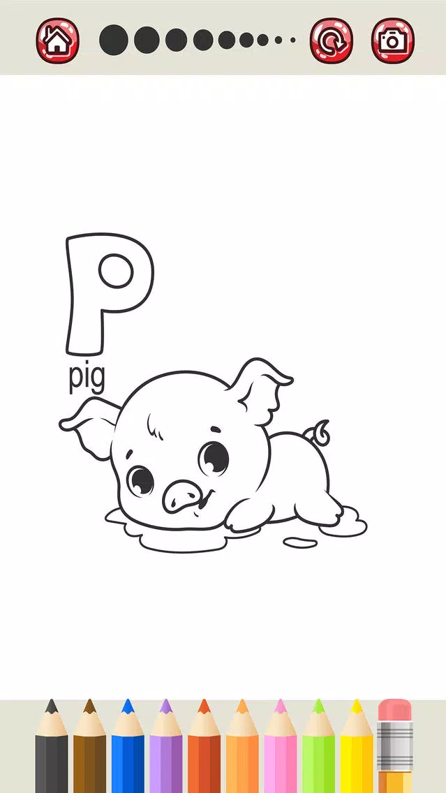Learn ABC Animals Alphabet and Coloring Page Kids Screenshots