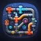 Space Pipes Connect Puzzle