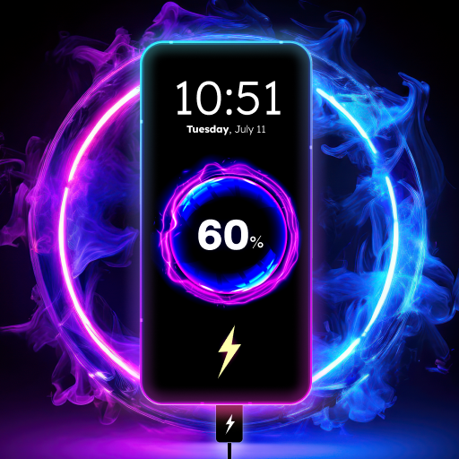 3D Battery Charging Animation