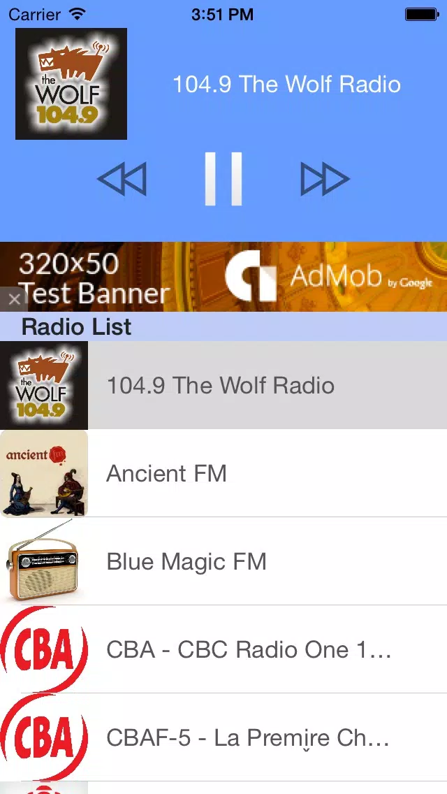 Canadian Radio Station – Les radios Canadiennes - Free Canadian Radios Screenshots