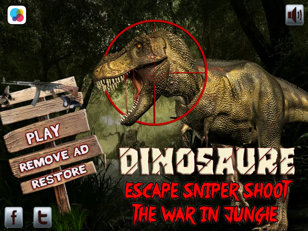 Dinosaurs escape sniper shoot The war in jungle pro iPad Screenshots